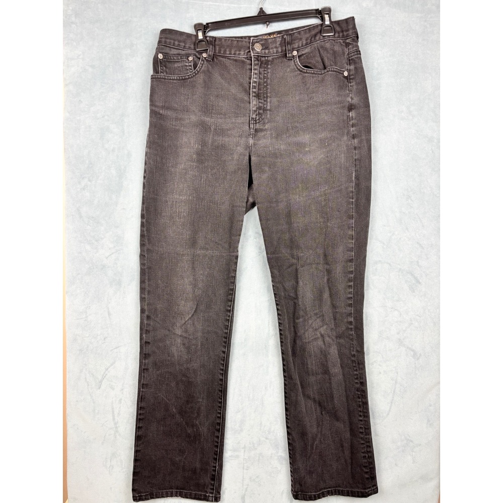 Lauren Ralph Lauren Black Straight Leg Jeans High Rise Denim Pants